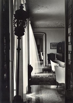 Blowing Curtain, Near La Spezia, Liguria, from the series "Italy: in the Shadow of Time" - Linda Butler