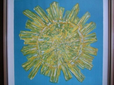 Allen David | Green Exploding Sun (1970) | MutualArt