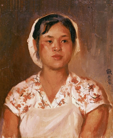 Textile Worker by Qin Xuanfu