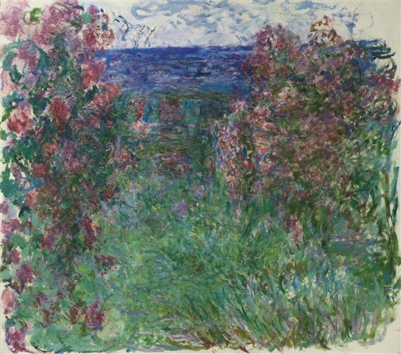 LA MAISON DANS LES ROSES by Claude Monet, 1925