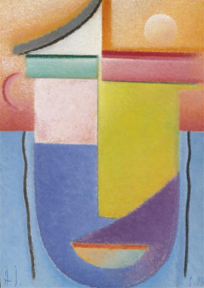 ABSTRAKTER KOPF: WASSER UND LICHT by Alexej von Jawlensky, 1928