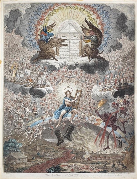 The Apotheosis of Hoche by James Gillray, 1798