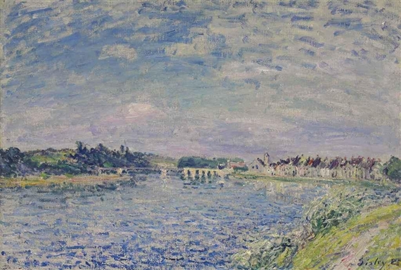 アルフレッド・シスレーL'ALLEE DES PEUPLIERS A MORET Allée de peupliers aux environs de Moret-sur-Loing - Alfred