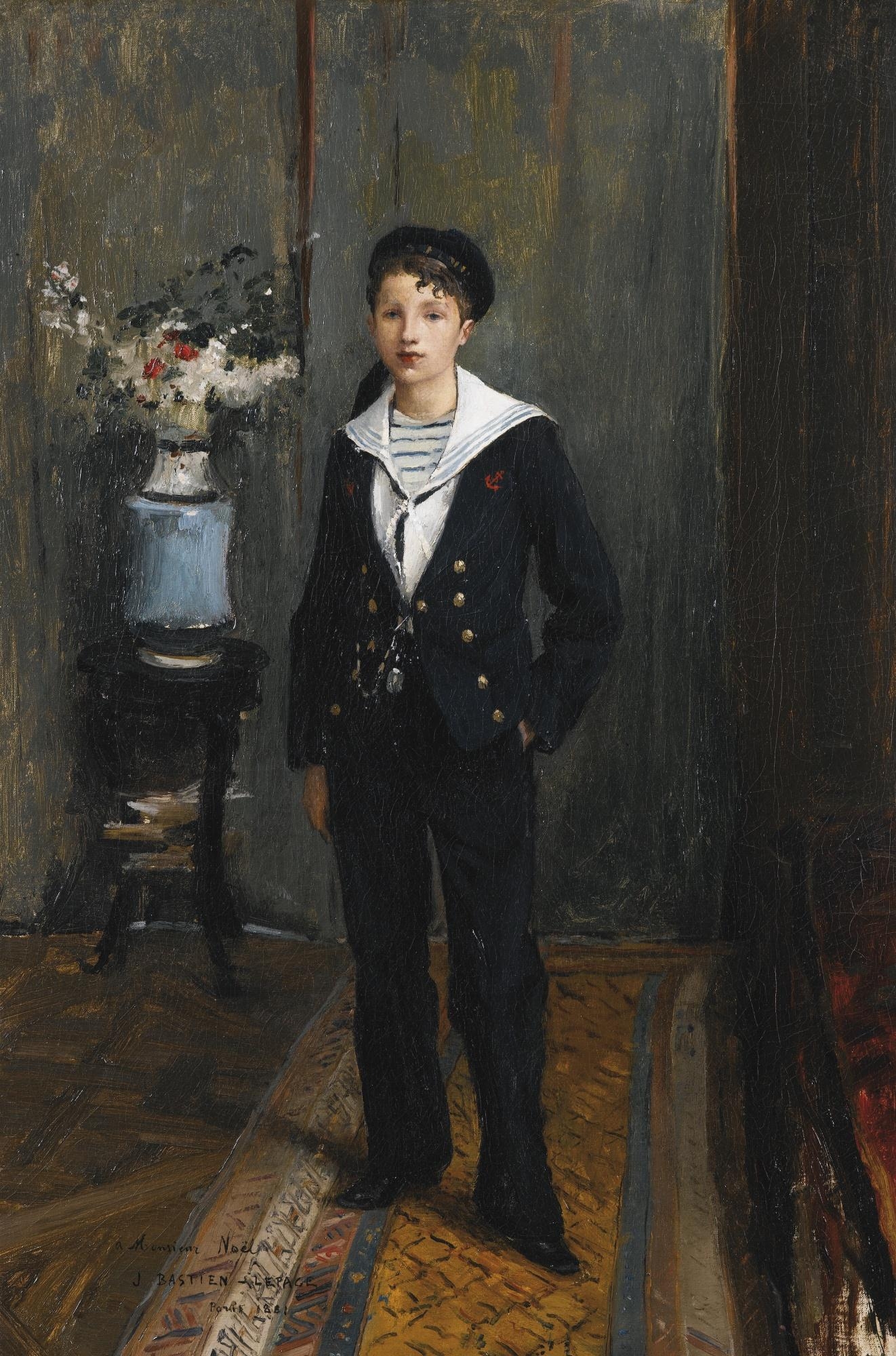 PORTRAIT OF A YOUNG BOY by Jules Bastien-Lepage