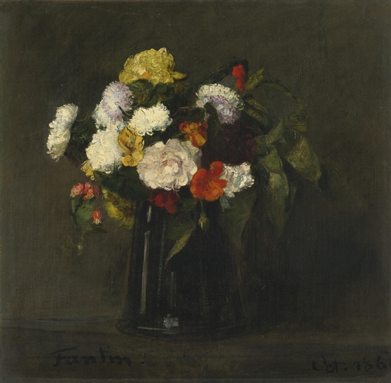 FLEURS by Henri Fantin-Latour, October 1861