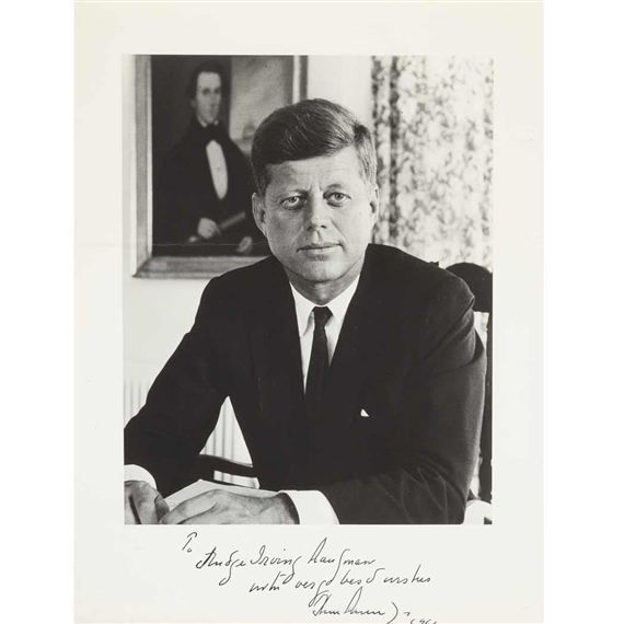 Kennedy Robert | 2 works: Photograph of Kennedy in the Oval Office ...