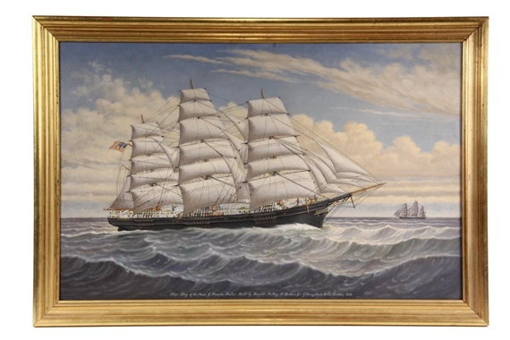 Ships Portrait 'Glory of the Seas' by Percy Sanborn, 1869