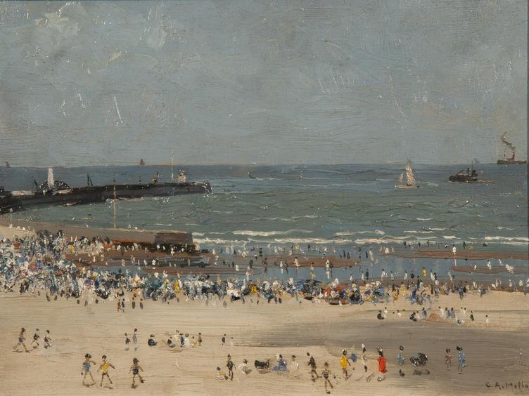 Artwork by Campbell A. Mellon, Afternoon August, Gorleston, Made of oil on panel