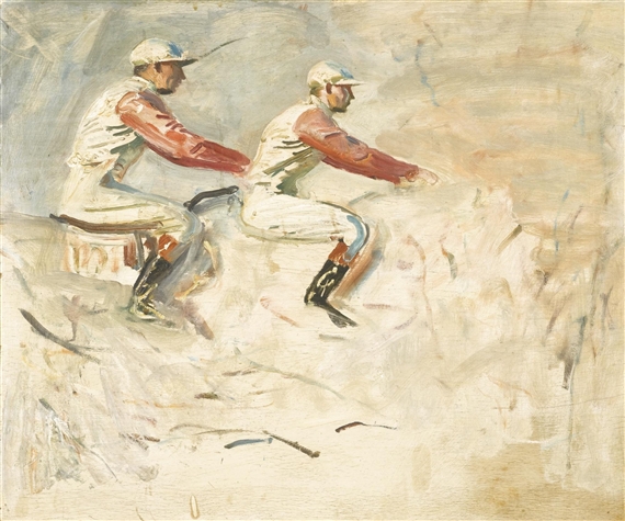 STUDY FOR THE START by Sir Alfred James Munnings