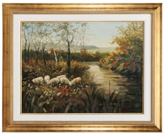 Decorative Painting with Sheep - O. Angela