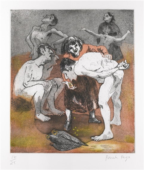 MOON EGGS: FEEDING by Paula Rego, 2005