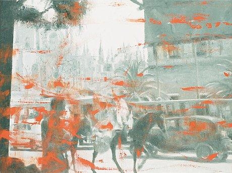 Artwork by Ola Billgren, Sevillamorgon  (Morning in Seville), Made of Canvas