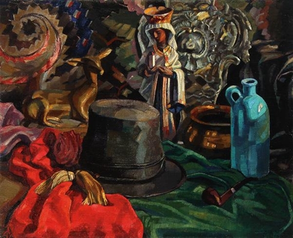 Still Life with Madonna by Benno Eggert