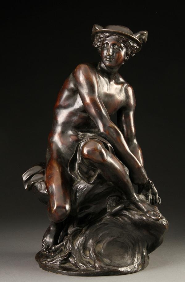 JeanBaptiste Pigalle Mercury Attaching His Wings MutualArt