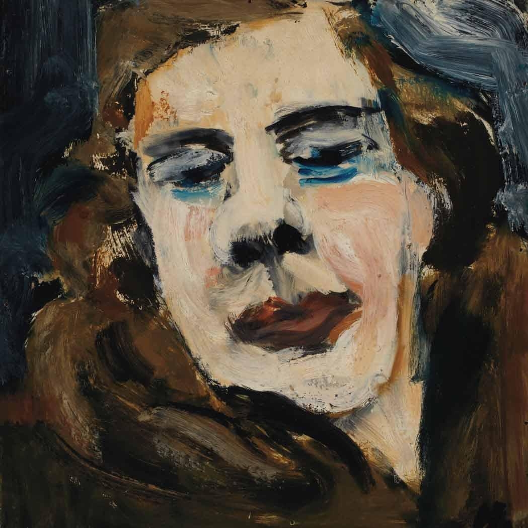 Grace Hartigan Self Portrait in Fur MutualArt