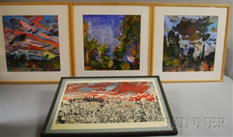 August Trees; Under Brittany Skies; From the Hillside to the Sea; River Aven I - Passing - Nancy Friese