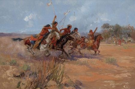 Frolic on the Plains by Oscar E. Berninghaus, 1900