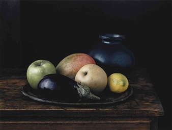 Oaxaca Jar with Aubergine (Still Life No.2), New York by Evelyn Hofer, 1996