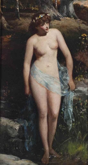 The nymph disturbed by John Anster Fitzgerald