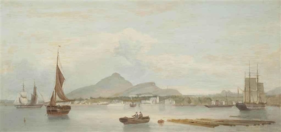 The ferry at Newhaven by John Watson McLea