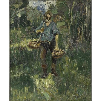Retired General Collecting Mushrooms - Evgeny I. Kamzolkin