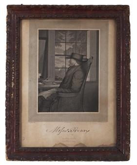 PORTRAIT OF MOSES BROWN, PROVIDENCE, RHODE ISLAND - Thomas Pollack