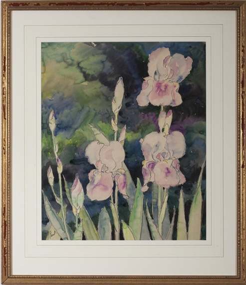 Charles R. Paul | PINK AND MAUVE COLORED IRIS | MutualArt