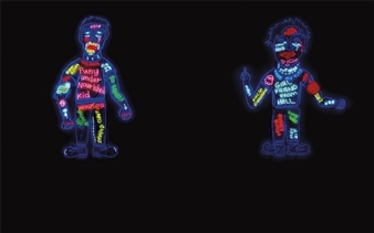 Two Works: Puny Undernourished Kid and Girlfriend From Hell - Tim Noble & Sue Webster
