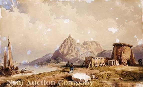 On the Shore by Eugène Edouard Soulès