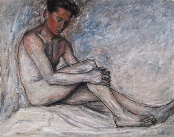 Untitled - Portrait of Nude Young Man 3 by Rod Judkins, 1990