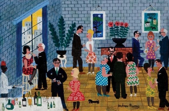 BAR SCENE by Andrew James Jowett Murray