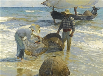 PESCADORES VALENCIANOS (VALENCIAN FISHERMEN) - Joaquin Sorolla y Bastida