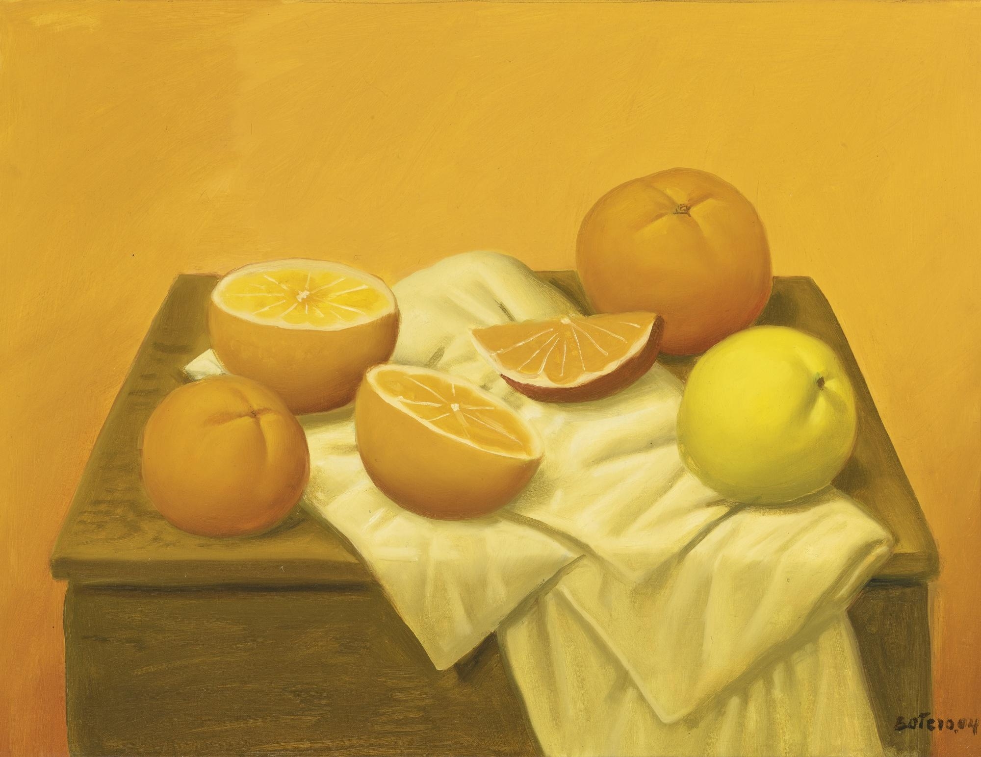 Oranges by Fernando Botero, 2004