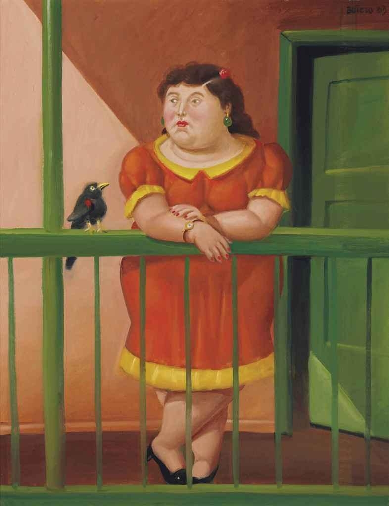 The Balcony by Fernando Botero, 2003