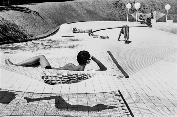 Swimming Pool Designed by Alain Capeilleres, Le Brusc, South of France by Martine Franck, 1978