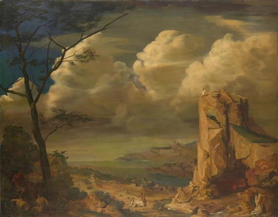 Mythological Landscape by Aleksandr Yevgeniyevich Yakovlev, 1928