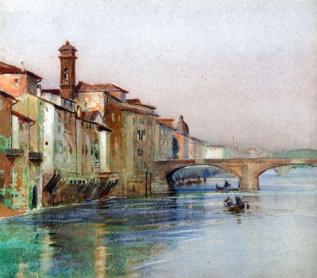 Artwork by Charles Mayes Wigg, Florence, Made of Watercolour
