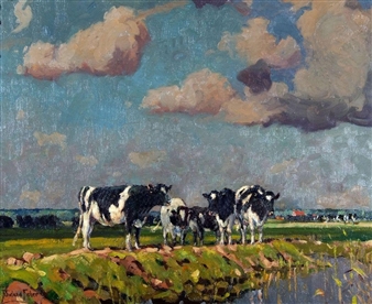 Cows on the Marshes - Rowland Fisher