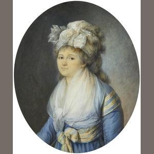 A portrait of the artist's wife - Pierre Noel Violet