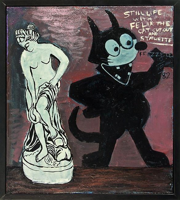 Dick Frizzell | Still Life with Felix the Cat Cut Out and Statuette ...