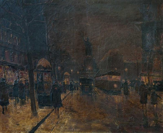 París Nocturno by Paul Justin Marcel Balmigère