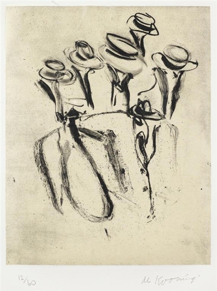 Untitled, from Seventeen Lithographs for Frank O' Hara by Willem de Kooning, circa 1968-1988