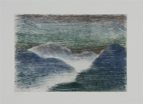 Berglandschaft by Markus Raetz, 1991