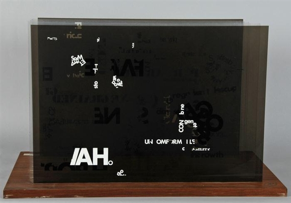 Not Wanting To Say Anything About Marcel, Plexigramm I by John Cage, 1969