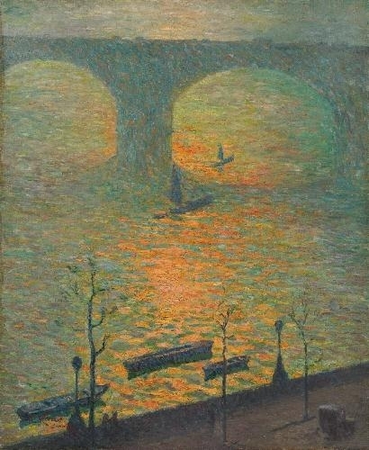 LONDON (WATERLOO BRIDGE) by Emile Claus, 1918