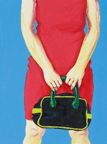 OHNE TITEL (HANDTASCHEN TRAGEN) by Cornelius Völker, 1999