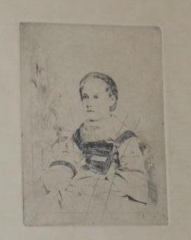 MLLE NATHLIE WOLKONSKA by Edgar Degas, 1860