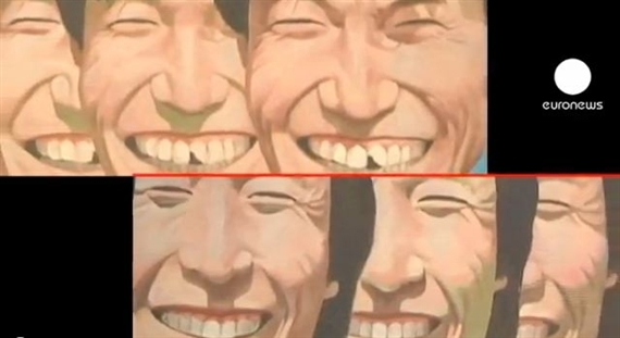 Chinese Artist's Laughing Figures Go on Show