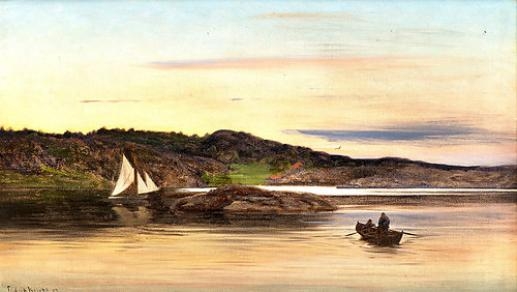 Fiskere i Robåt by Fredrik Kolstø, 1903