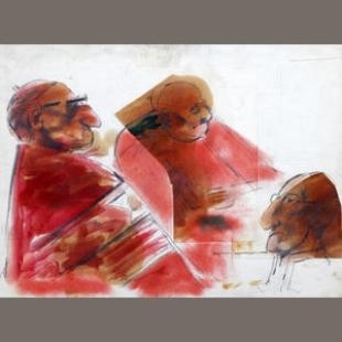 Study, Three Pope's Heads - John Heritage